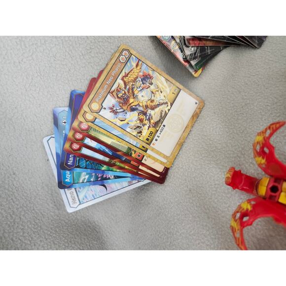 Lot 6 Bakugan Battle Brawlers Cards Metal Coins Dragon - Picture 6 of 6